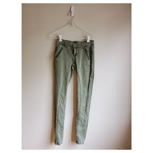 Army green jeans